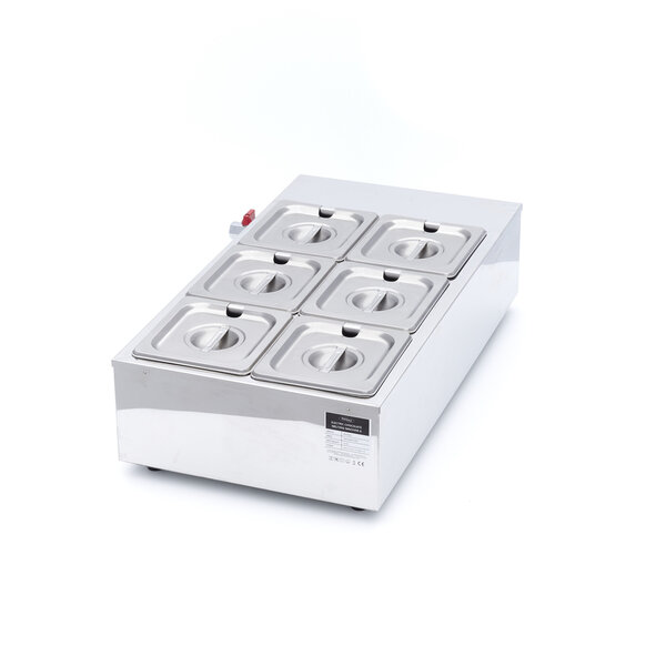 Chocoladesmelter | 1/6 GN | 6 GN Bakken | 30–100°C | 1.5kW (230V) | 410x670x170(h)mm