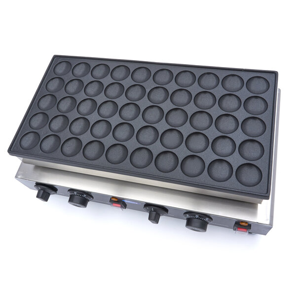 Poffertjesplaat | 50–300°C | RVS | Elektrisch | 1,95kW (230V) | 540x325x160(h)mm