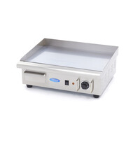 Maxima Elektrische grillplaat | 50–300°C | RVS | Gladde chromen bakplaat | 3kW (230V) | 555x475x220(h)mm