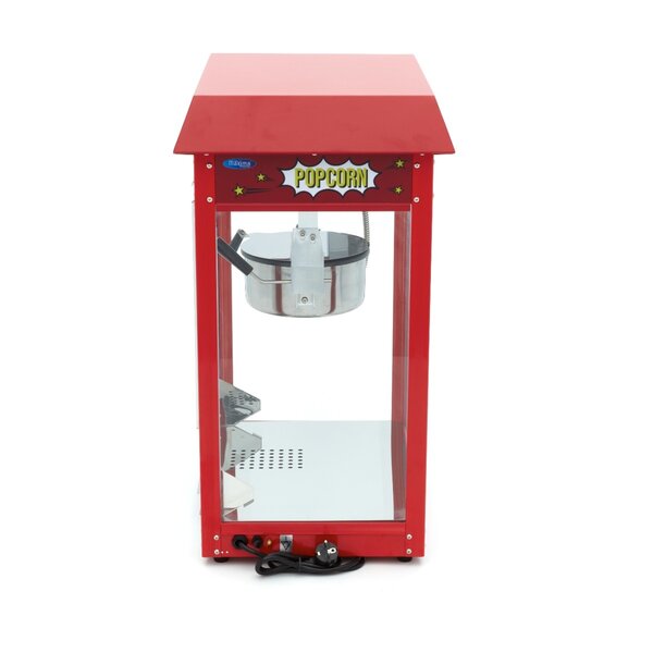 Popcorn Machine | 2 Draaideuren | Gecoat Staal/Glas | Rood | 1.38kW (230V) | 560x420x760(h)mm