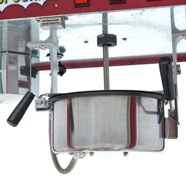 Popcorn Machine | 2 Draaideuren | Gecoat Staal/Glas | Rood | 1.38kW (230V) | 560x420x760(h)mm