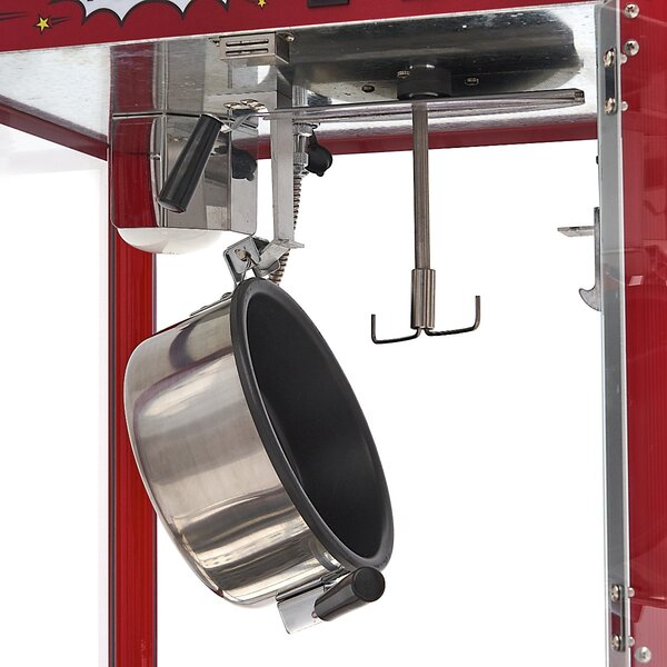 Popcorn Machine | 2 Draaideuren | Gecoat Staal/Glas | Rood | 1.38kW (230V) | 560x420x760(h)mm