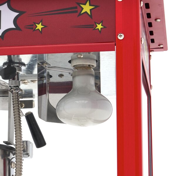 Popcorn Machine | 2 Draaideuren | Gecoat Staal/Glas | Rood | 1.38kW (230V) | 560x420x760(h)mm