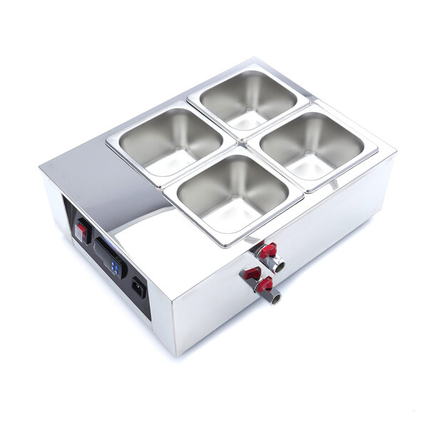 Chocoladesmelter | 1/6 GN | 4 GN Bakken | 30–100°C | 1.5kW (230V) | 410x490x170(h)mm