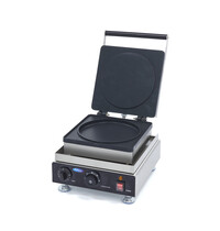 Maxima Pannenkoekmaker | RVS | Dubbele anti-aanbak bakplaat | RVS behuizing | 1.75kW (230V) | 300x380x260(h)mm