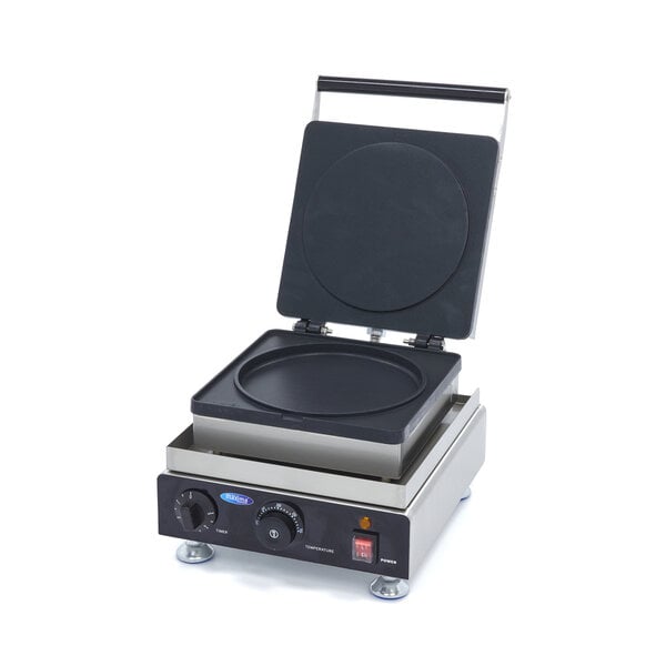 Pannenkoekmaker | RVS | Dubbele anti-aanbak bakplaat | RVS behuizing | 1.75kW (230V) | 300x380x260(h)mm