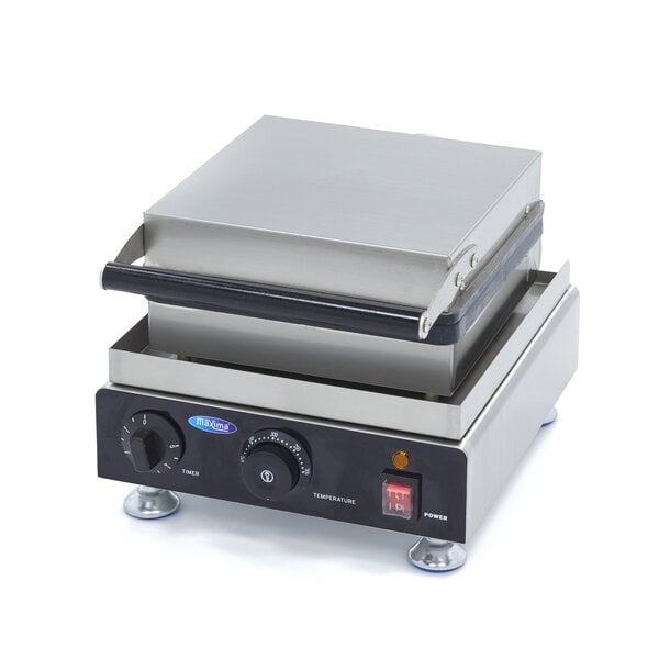 Pannenkoekmaker | RVS | Dubbele anti-aanbak bakplaat | RVS behuizing | 1.75kW (230V) | 300x380x260(h)mm