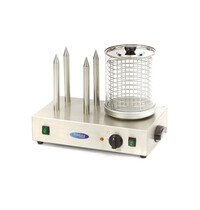 Maxima Worstenwarmer | 30–80°C | RVS/Aluminium/Glas | Vier verwarmingsstaven | 1.1kW (230V) | 580x360x460(h)mm