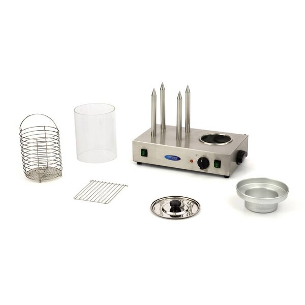 Worstenwarmer | 30–80°C | RVS/Aluminium/Glas | Vier verwarmingsstaven | 1.1kW (230V) | 580x360x460(h)mm