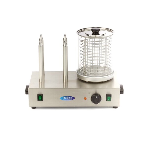 Worstenwarmer | 30–80°C | RVS/Aluminium/Glas | Vier verwarmingsstaven | 1.1kW (230V) | 580x360x460(h)mm