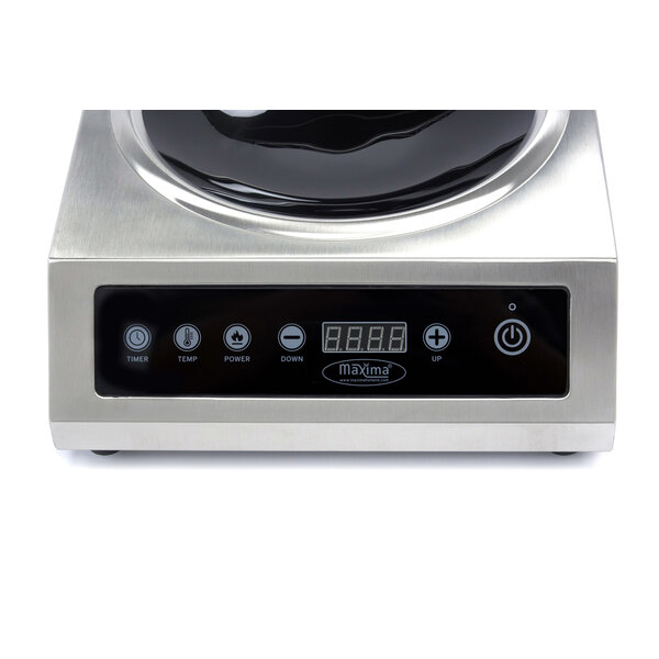 Wokbrander inductie | 60–240°C | RVS/Glas | Vrijstaand model | 3.5kW (230V) | 425x340x135(h)mm