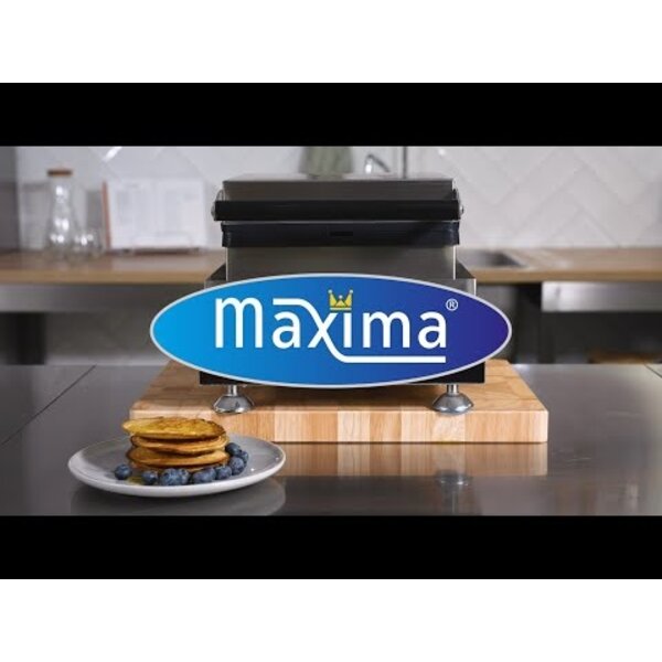 Pannenkoekmaker Amerikaans | 50–300°C | RVS | Antiaanbak bakplaat | 1.75kW (230V) | 300x380x260(h)mm