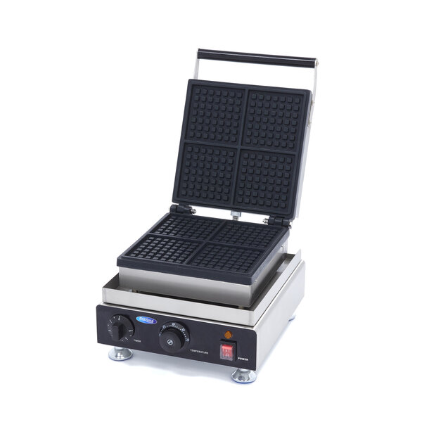 Wafelijzer | 50–300°C | RVS | Mini vierkante wafels | 1.75kW (230V) | 300x380x260(h)mm