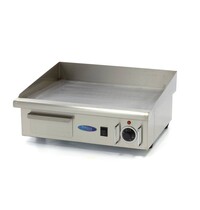 Maxima Elektrische grillplaat glad | 50–300°C | RVS | Gladde bakplaat | 3kW (230V) | 560x470x250(h)mm