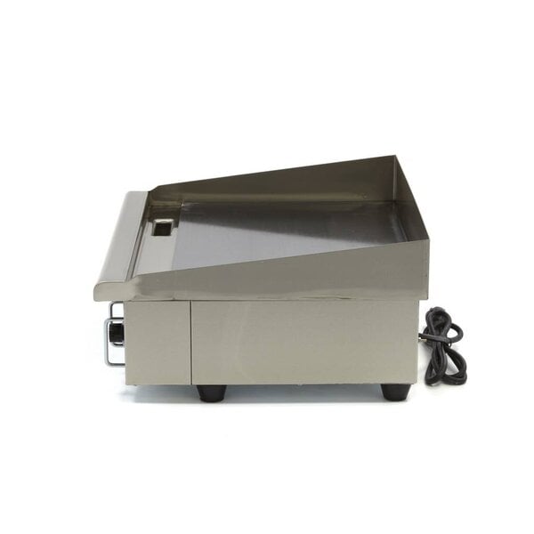 Elektrische grillplaat glad | 50–300°C | RVS | Gladde bakplaat | 3kW (230V) | 560x470x250(h)mm