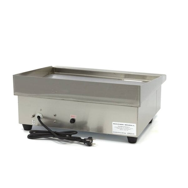 Elektrische grillplaat glad | 50–300°C | RVS | Gladde bakplaat | 3kW (230V) | 560x470x250(h)mm