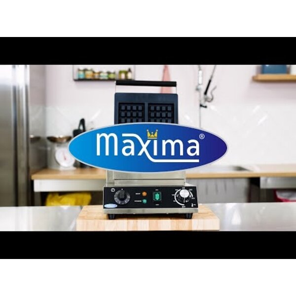 Wafelijzer Brusselse Wafel | 50–300°C | RVS | Timer tegen aanbranden | 1.5kW (230V) | 300x380x270(h)mm