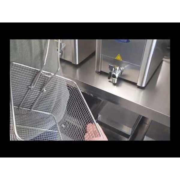 Frituurpan horeca | 50–200°C | RVS | Tapkraan | 3kW (230V) | 336x530x385(h)mm