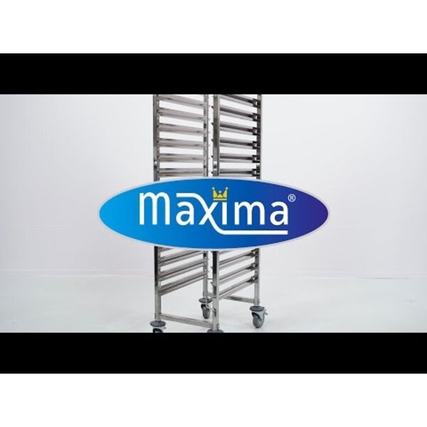 Regaalwagen | 16 etages | RVS constructie | 440x610x1735(h)mm