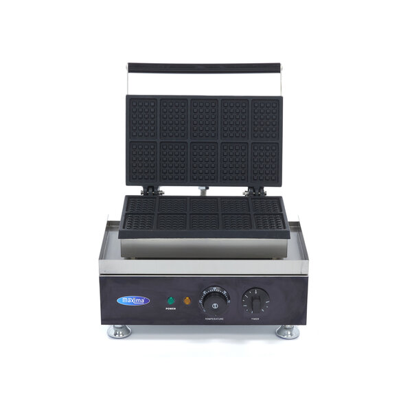 Wafelijzer | 50–300°C | RVS | 10 mini wafels tegelijk | 1.75kW (230V) | 380x310x270(h)mm