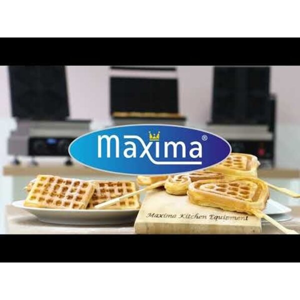 Wafelijzer | 50–300°C | RVS | 10 mini wafels tegelijk | 1.75kW (230V) | 380x310x270(h)mm