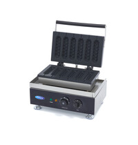 Maxima Wafelijzer | Zes worstenbroodjes tegelijk | 1.75kW (230V) | 380x310x260(h)mm