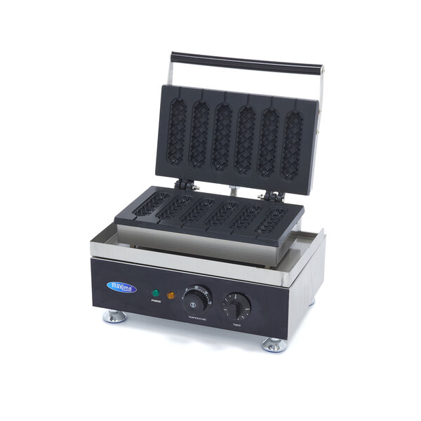 Wafelijzer | Zes worstenbroodjes tegelijk | 1.75kW (230V) | 380x310x260(h)mm