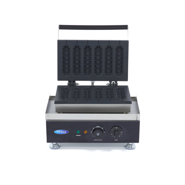 Wafelijzer | Zes worstenbroodjes tegelijk | 1.75kW (230V) | 380x310x260(h)mm