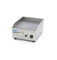 Maxima Elektrische grillplaat | 50–300°C | RVS | Gegroefde bakplaat | 2kW (230V) | 360x450x220(h)mm
