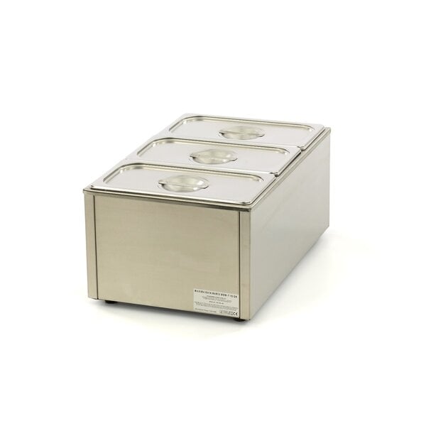 Bain Marie elektrisch | GN | 3 GN Bakken | 30–95°C | 1.2kW (230V) | 338x540x248(h)mm