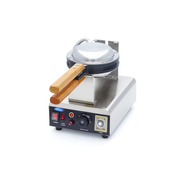 Wafelijzer Honingraat | 50–300°C | RVS | Draaibaar wafelijzer | 1.5kW (230V) | 240x375x305(h)mm