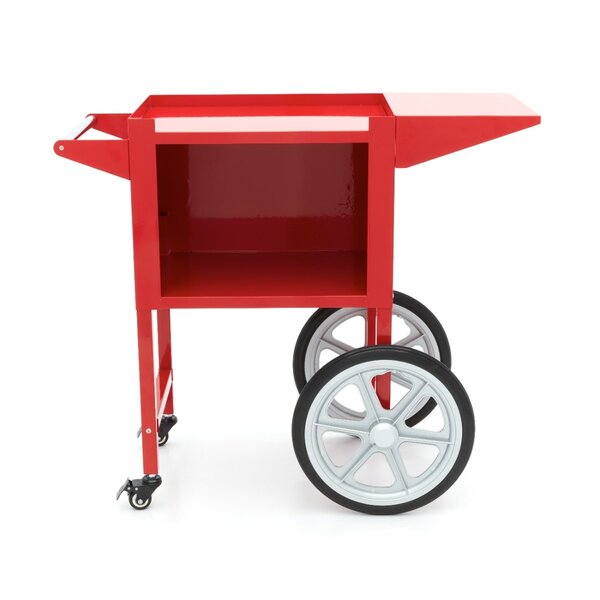 Popcorn Machine Onderstel | Gecoat Staal | Rood | Eenvoudig te monteren | 940x370x820(h)mm