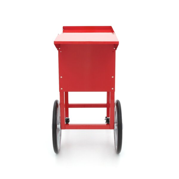 Popcorn Machine Onderstel | Gecoat Staal | Rood | Eenvoudig te monteren | 940x370x820(h)mm