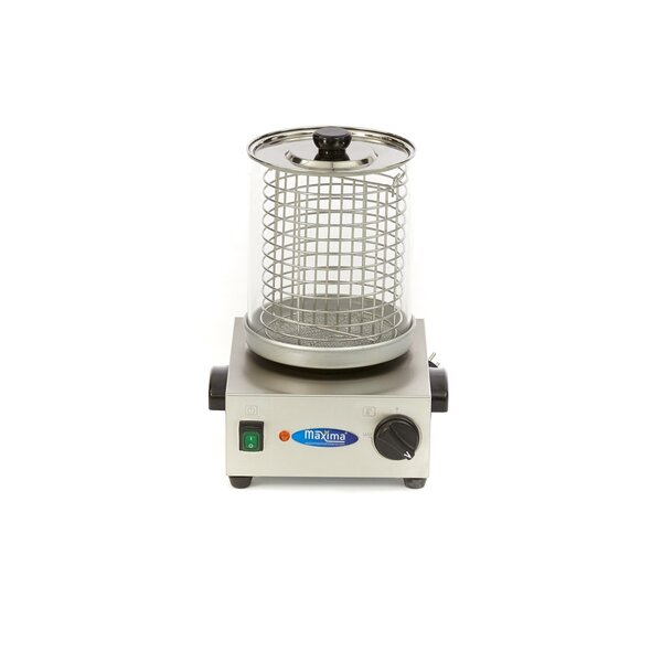 Worstenwarmer | 30–80°C | RVS/Aluminium/Glas | Instelbare thermostaat | 0.8kW (230V) | 360x360x460(h)mm