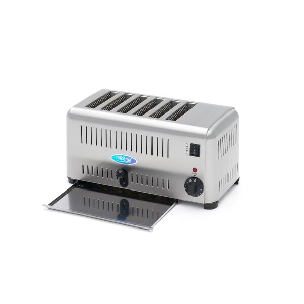 Broodrooster | RVS | Retro design | Instelbare timer | 2.57kW (230V) | 430x250x220(h)mm