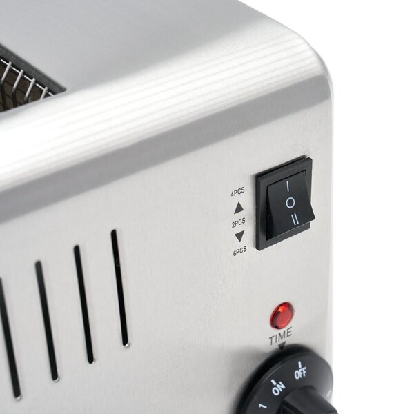 Broodrooster | RVS | Retro design | Instelbare timer | 2.57kW (230V) | 430x250x220(h)mm