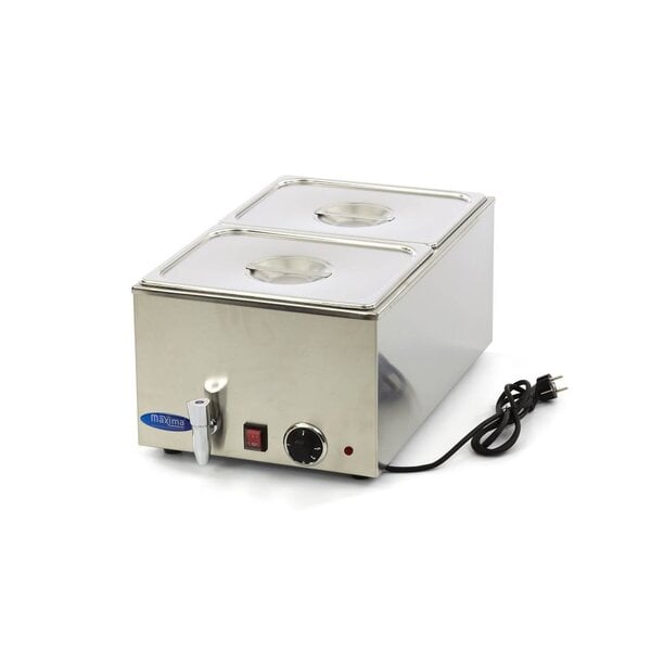 Elektrische bain marie | GN | 2 GN Bakken | 30–95°C | 1.2kW (230V) | 338x540x248(h)mm