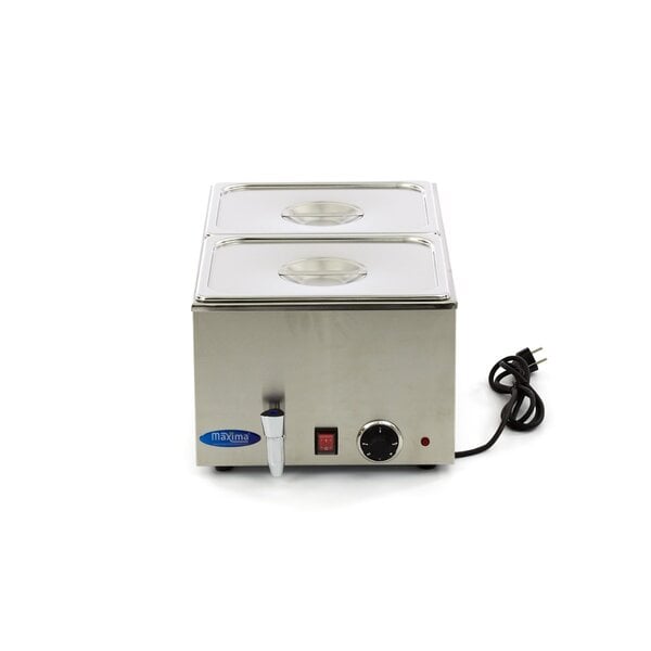 Elektrische bain marie | GN | 2 GN Bakken | 30–95°C | 1.2kW (230V) | 338x540x248(h)mm