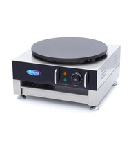 Maxima Crepebakplaat Enkele Crepe | 50–300°C | RVS | Antiaanbaklaag | 3kW (230V) | 445x500x250(h)mm