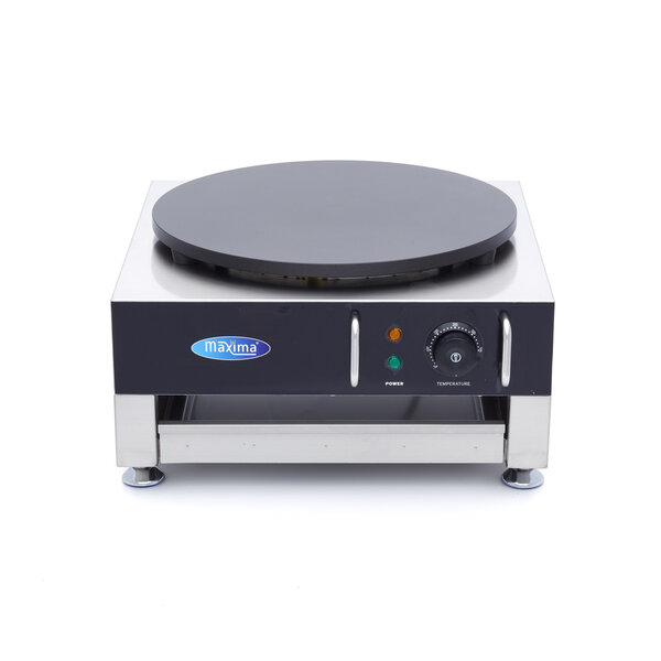 Crepebakplaat Enkele Crepe | 50–300°C | RVS | Antiaanbaklaag | 3kW (230V) | 445x500x250(h)mm