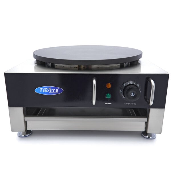 Crepebakplaat Enkele Crepe | 50–300°C | RVS | Antiaanbaklaag | 3kW (230V) | 445x500x250(h)mm