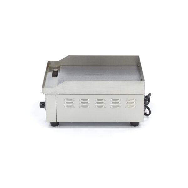 Elektrische grillplaat | 50–300°C | RVS | RVS spatschermen | 2kW (230V) | 360x450x220(h)mm