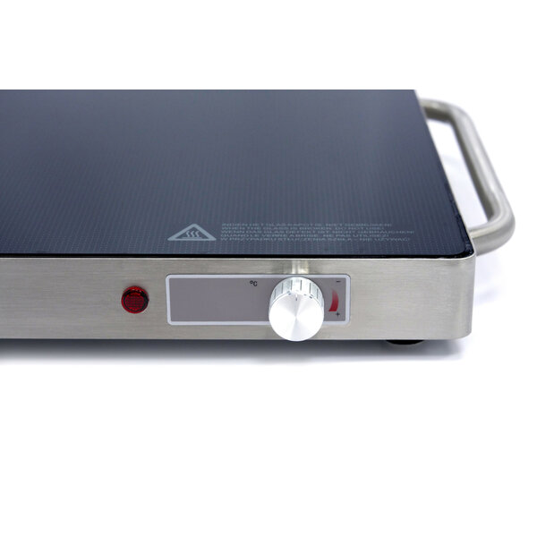 Warmhoudplaat | 60–105°C | RVS | Traploze temperatuurregeling | 0.25kW (230V) | 615x363x52(h)mm