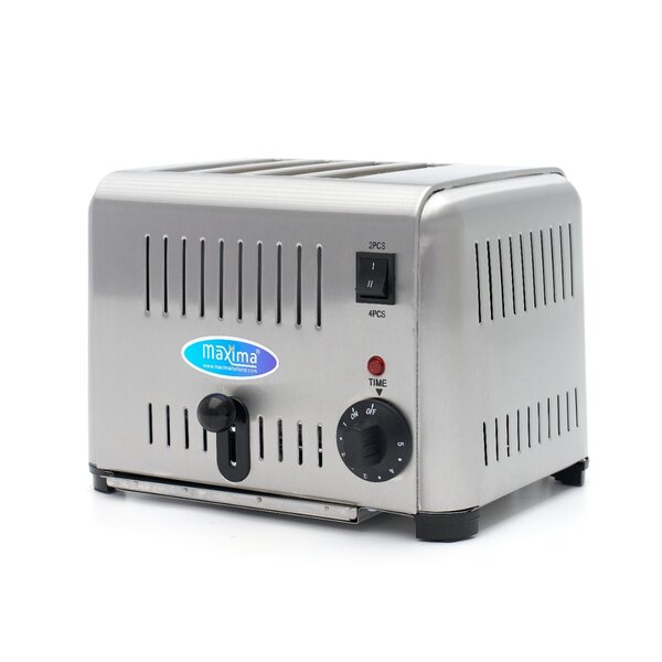 Broodrooster | RVS | Retro design | Kruimellade | 1.8kW (230V) | 290x250x220(h)mm