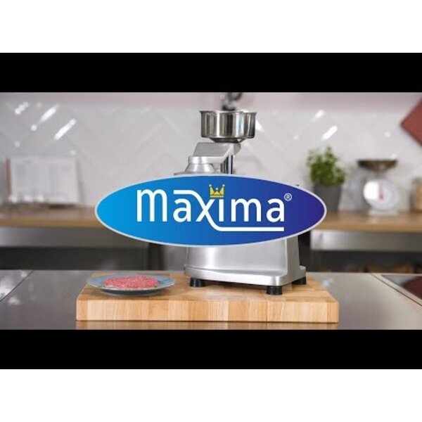 Hamburgerpers | RVS | Handmatig tafelmodel | RVS onderdelen | 211x289x275(h)mm