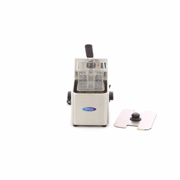 Frituurpan | RVS | Compact formaat | Koude zone | 2.5kW (230V) | 270x380x310(h)mm