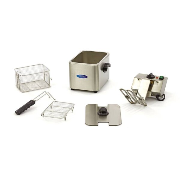 Frituurpan | RVS | Compact formaat | Koude zone | 2.5kW (230V) | 270x380x310(h)mm