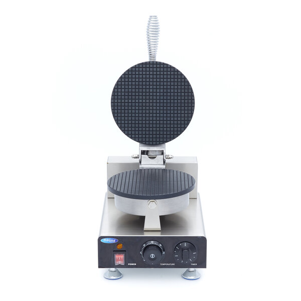 Wafelijzer ijshoorn | 50–300°C | RVS | Snelle opwarming | 1kW (230V) | 250x350x270(h)mm