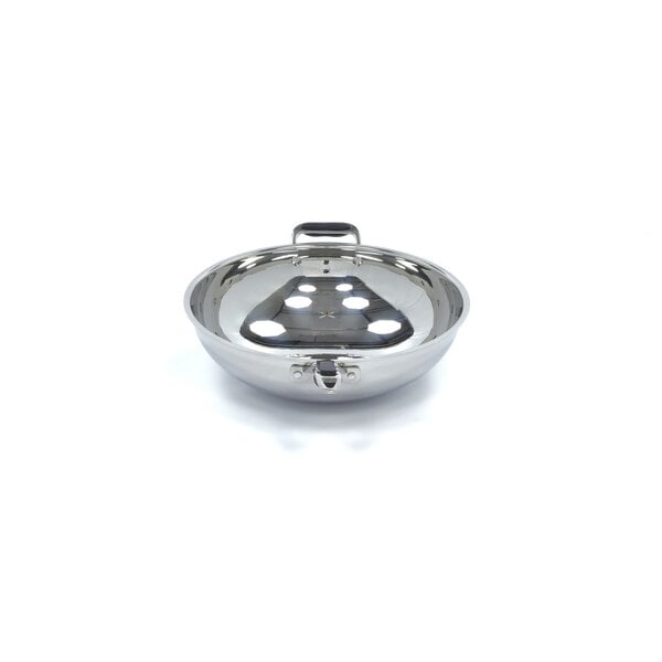 Wokpan RVS Inductie | Ergonomische handvatten | Naadloze afwerking | Perfect passend | Ø360x110(h)mm