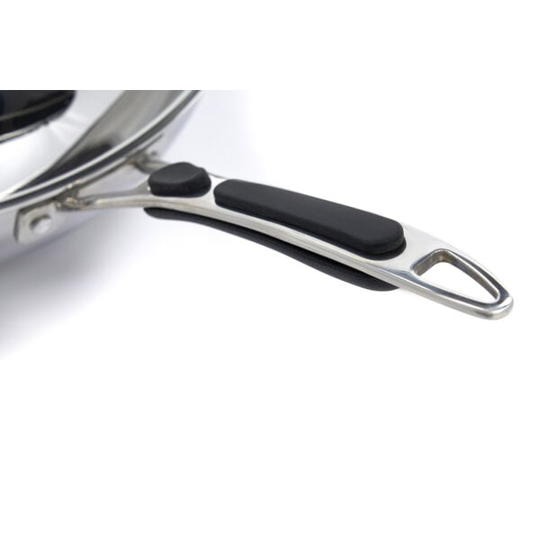 Wokpan RVS Inductie | Ergonomische handvatten | Naadloze afwerking | Perfect passend | Ø360x110(h)mm